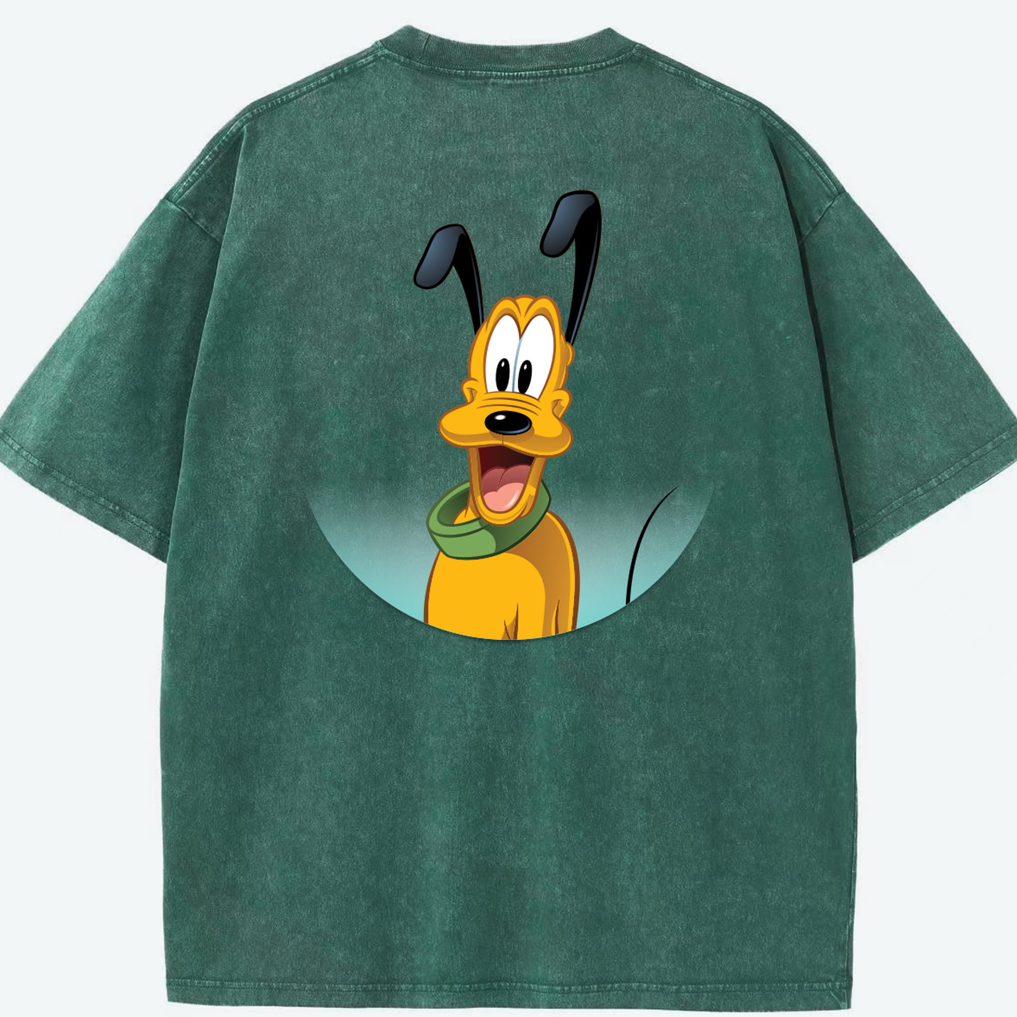 （画像用） ミッキーマウス Mickey Mouse 綿100% ヴィンテージ風 半袖Tシャツ（背面プリント）